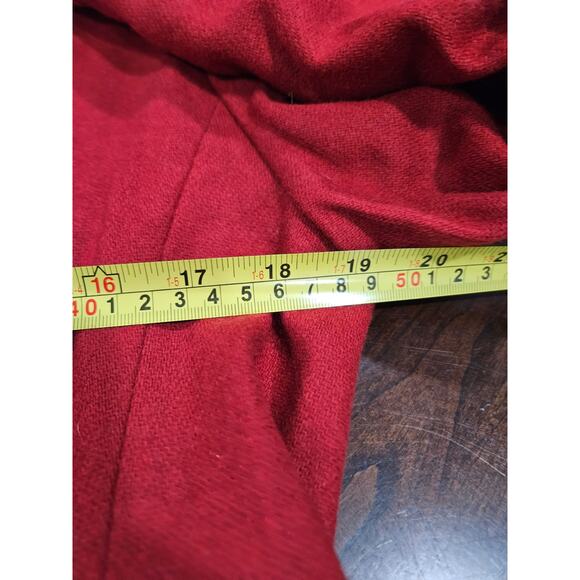 Worthington Red Wool Blazer Jacket Petite 10P Single Button Lined Y2K Career - Picture 4 of 5